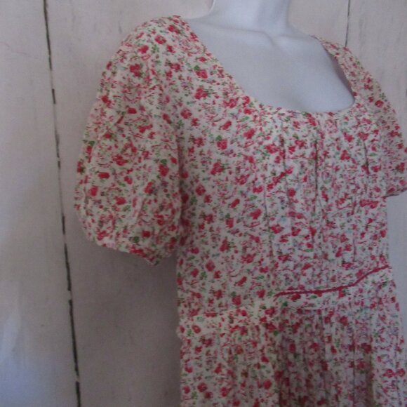 April Cornell Dress S Sweetheart Romance Floral Midi Maxi Cottagecore Prairie - Picture 3 of 10